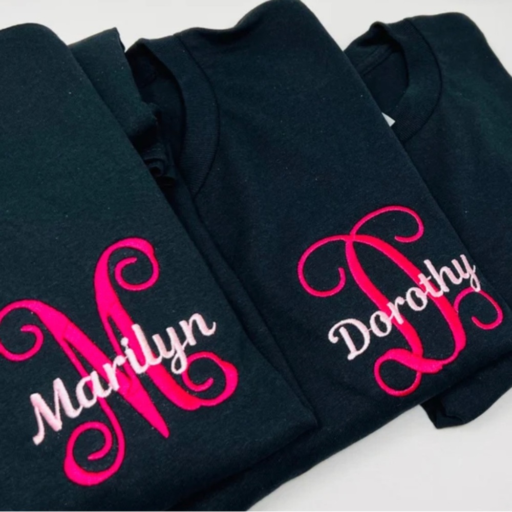 🆕 INITIAL SWEATSHIRT Embroidery